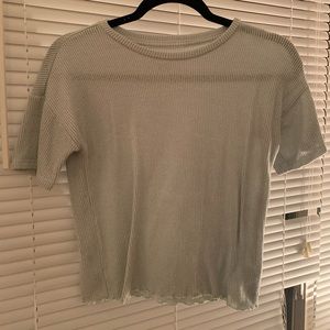 American Eagle mint green crop top
